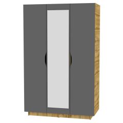 Шкаф с зеркалом "Аврора (H24_M)" в Еманжелинске - emanzhelinsk.mebel24.online | фото 2