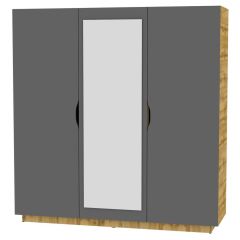 Шкаф с зеркалом "Аврора (H30_M)" в Еманжелинске - emanzhelinsk.mebel24.online | фото 19