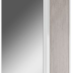 Шкаф-зеркало Uno 60 Дуб серый левый/правый Домино (DU1503HZ) в Еманжелинске - emanzhelinsk.mebel24.online | фото