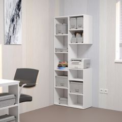 Стеллаж Элемент-2 (белый) в Еманжелинске - emanzhelinsk.mebel24.online | фото 3
