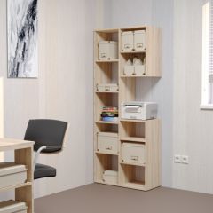 Стеллаж Элемент-2 (дуб сонома) в Еманжелинске - emanzhelinsk.mebel24.online | фото 3