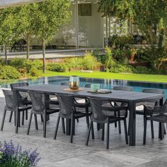 Стол раскладной Джули (Julie Double table 2 configurations) Графит в Еманжелинске - emanzhelinsk.mebel24.online | фото 5