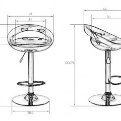 Стул барный DOBRIN DISCO LM-1010 (белый) в Еманжелинске - emanzhelinsk.mebel24.online | фото 2