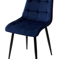 Стул CHIC BLUVEL-86 NAVY BLUE / черный каркас М-City в Еманжелинске - emanzhelinsk.mebel24.online | фото