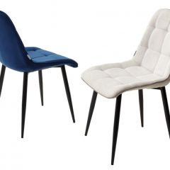 Стул CHIC BLUVEL-86 NAVY BLUE / черный каркас М-City в Еманжелинске - emanzhelinsk.mebel24.online | фото 2