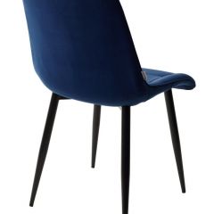 Стул CHIC BLUVEL-86 NAVY BLUE / черный каркас М-City в Еманжелинске - emanzhelinsk.mebel24.online | фото 3