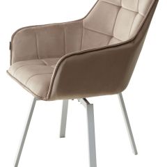 Стул MAVERICK 360 град. поворот. BLUVEL-40 BEIGE/ белый каркас, М-City в Еманжелинске - emanzhelinsk.mebel24.online | фото 8