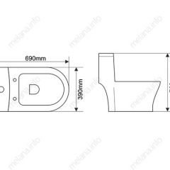 Унитаз-моноблок MELANA MLN-2011D в Еманжелинске - emanzhelinsk.mebel24.online | фото 2