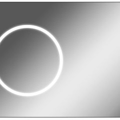 Зеркало Eclipse 100 black с подсветкой Sansa (SE1032Z) в Еманжелинске - emanzhelinsk.mebel24.online | фото