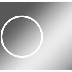 Зеркало Eclipse 90 black с подсветкой Sansa (SE1031Z) в Еманжелинске - emanzhelinsk.mebel24.online | фото