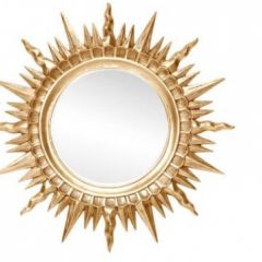 Зеркало круглое золото (1810(1) в Еманжелинске - emanzhelinsk.mebel24.online | фото 1