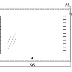 Зеркало Quadro 100 alum с подсветкой Sansa (SQ1019Z) в Еманжелинске - emanzhelinsk.mebel24.online | фото 7