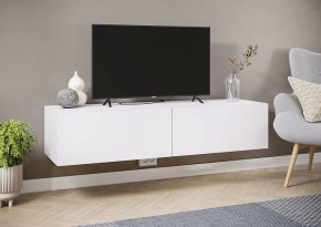 АЙДЕН ТБН06-1400 Тумба ТВ подвесная (белый) в Еманжелинске - emanzhelinsk.mebel24.online | фото 3