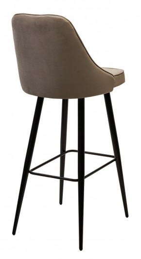 Барный стул NEPAL-BAR БЕЖЕВЫЙ #5, велюр/ черный каркас (H=78cm) М-City в Еманжелинске - emanzhelinsk.mebel24.online | фото 2