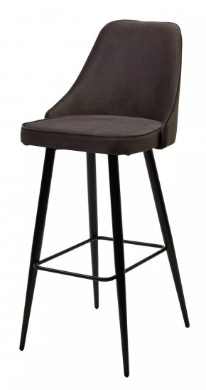 Барный стул NEPAL-BAR ГРАФИТ #14, велюр/ черный каркас (H=78cm) М-City в Еманжелинске - emanzhelinsk.mebel24.online | фото 1