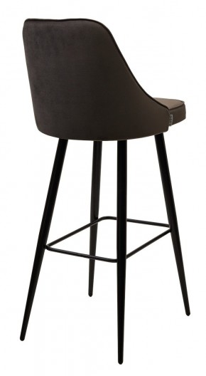 Барный стул NEPAL-BAR ГРАФИТ #14, велюр/ черный каркас (H=78cm) М-City в Еманжелинске - emanzhelinsk.mebel24.online | фото 2