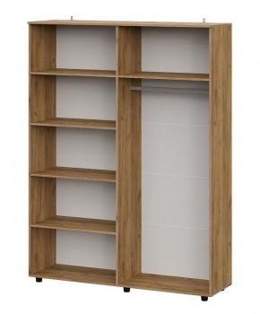 БАЙКАЛ Шкаф четырехстворчатый (Графит/Дуб золотой) в Еманжелинске - emanzhelinsk.mebel24.online | фото 2