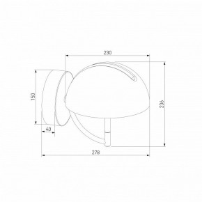 Бра Eurosvet Emisfero 50083/1 LED золото в Еманжелинске - emanzhelinsk.mebel24.online | фото 3