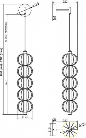 Бра Maytoni Golden Cage MOD216WL-L10G3K в Еманжелинске - emanzhelinsk.mebel24.online | фото 2