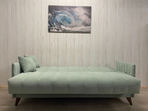 Диван Престиж-3 (НПБ) велюр Sensey mist green в Еманжелинске - emanzhelinsk.mebel24.online | фото 3