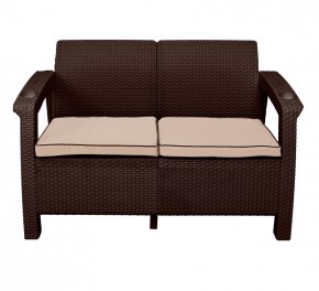 Диван Yalta Premium Sofa 2 Set (Ялта) шоколадный (+подушки под спину) в Еманжелинске - emanzhelinsk.mebel24.online | фото