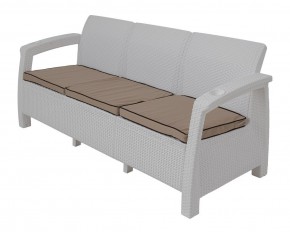 Диван Yalta Premium Sofa 3 Set (Ялта) белый (+подушки под спину) в Еманжелинске - emanzhelinsk.mebel24.online | фото