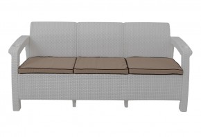 Диван Yalta Premium Sofa 3 Set (Ялта) белый (+подушки под спину) в Еманжелинске - emanzhelinsk.mebel24.online | фото 2