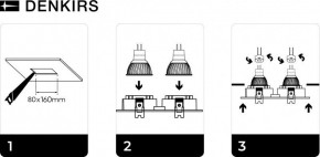 DK3022-BK Встраиваемый светильник, IP 20, 10 Вт, GU5.3, LED, черный, пластик в Еманжелинске - emanzhelinsk.mebel24.online | фото 5