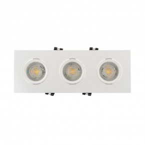 DK3023-WH Встраиваемый светильник, IP 20, 10 Вт, GU5.3, LED, белый, пластик в Еманжелинске - emanzhelinsk.mebel24.online | фото 1