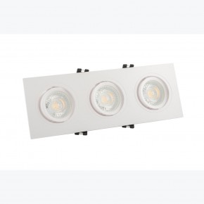 DK3023-WH Встраиваемый светильник, IP 20, 10 Вт, GU5.3, LED, белый, пластик в Еманжелинске - emanzhelinsk.mebel24.online | фото 2