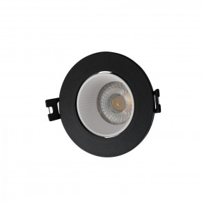 DK3061-BK+WH Встраиваемый светильник, IP 20, 10 Вт, GU5.3, LED, черный/белый, пластик в Еманжелинске - emanzhelinsk.mebel24.online | фото 1