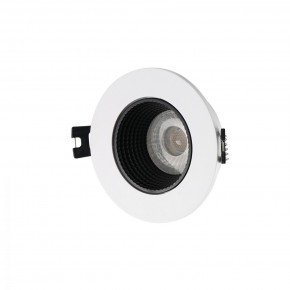 DK3061-WH+BK Встраиваемый светильник, IP 20, 10 Вт, GU5.3, LED, белый/черный, пластик в Еманжелинске - emanzhelinsk.mebel24.online | фото 1