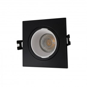 DK3071-BK+WH Встраиваемый светильник, IP 20, 10 Вт, GU5.3, LED, черный/белый, пластик в Еманжелинске - emanzhelinsk.mebel24.online | фото