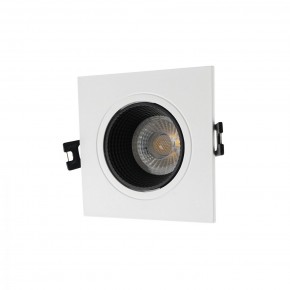 DK3071-WH+BK Встраиваемый светильник, IP 20, 10 Вт, GU5.3, LED, белый/черный, пластик в Еманжелинске - emanzhelinsk.mebel24.online | фото