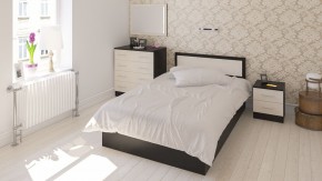 Фиеста Кровать 1200, цвет венге/дуб лоредо, ШхГхВ 123,5х203,5х80 см., сп.м. 1200х2000 мм., без матраса, основание есть в Еманжелинске - emanzhelinsk.mebel24.online | фото 5