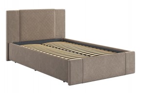 ХЛОЯ Кровать 1200 с сонованием (латте велюр) в Еманжелинске - emanzhelinsk.mebel24.online | фото