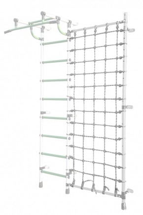 Дополнительная стойка к пристенному ДСК Pastel с сеткой для лазания, цв. белый в Еманжелинске - emanzhelinsk.mebel24.online | фото