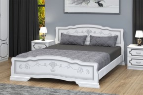 КАРИНА-6 Кровать из массива 1200 (Белый Жемчуг) в Еманжелинске - emanzhelinsk.mebel24.online | фото