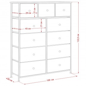 Комод Leset Линкс 11 ящиков (МДФ) в Еманжелинске - emanzhelinsk.mebel24.online | фото 12