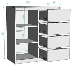 Комод Мальта K115 в Еманжелинске - emanzhelinsk.mebel24.online | фото 2