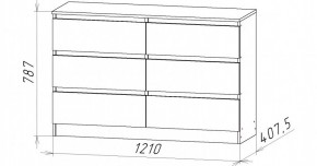 НИЦЦА-7 Комод (НЦ.07) в Еманжелинске - emanzhelinsk.mebel24.online | фото 3