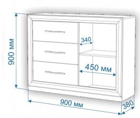 Комод Нобиле Км-120/38 ФГ в Еманжелинске - emanzhelinsk.mebel24.online | фото 3