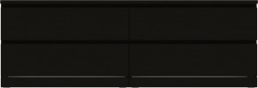 Комод Варма 4Д низкий с четырьмя выдвижными ящиками, цвет ясень черный в Еманжелинске - emanzhelinsk.mebel24.online | фото 2