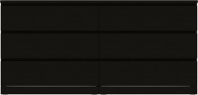Комод Варма 6Д большой с шестью выдвижными ящиками, цвет ясень черный в Еманжелинске - emanzhelinsk.mebel24.online | фото 2