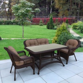 Комплект плетеной мебели T130/LV-520BB-Brown_Beige в Еманжелинске - emanzhelinsk.mebel24.online | фото 2