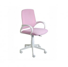Кресло Ирис White сетка/ткань розовая в Еманжелинске - emanzhelinsk.mebel24.online | фото
