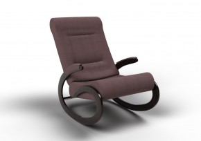 Кресло-качалка Мальта 10-Т-КМ (тканьвенге) КОФЕ С МОЛОКОМ в Еманжелинске - emanzhelinsk.mebel24.online | фото 1