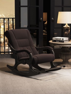 Кресло-качалка Родос 16-Т-Ш (тканьвенге) ШОКОЛАД в Еманжелинске - emanzhelinsk.mebel24.online | фото 1