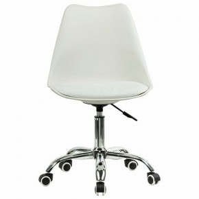 Кресло стул BRABIX "Eames MG-310 CH", хром, пластик белый, экокожа белая, 532923 в Еманжелинске - emanzhelinsk.mebel24.online | фото 1