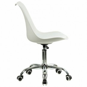 Кресло стул BRABIX "Eames MG-310 CH", хром, пластик белый, экокожа белая, 532923 в Еманжелинске - emanzhelinsk.mebel24.online | фото 3